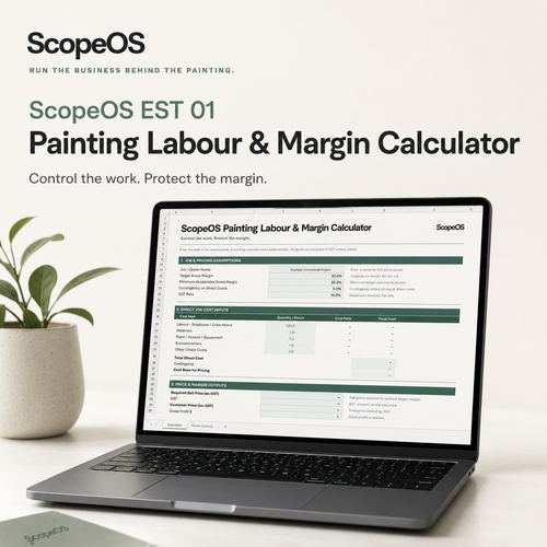 ScopeOS EST 01 Painting Labour and Margin Calculator product preview